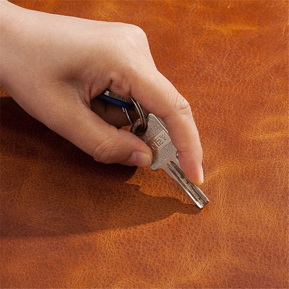 Non-slip Large Mouse Mat Oil Wax Cowhide Leather Gaming Mousepad Home Office Desk Pad, 60x30cm