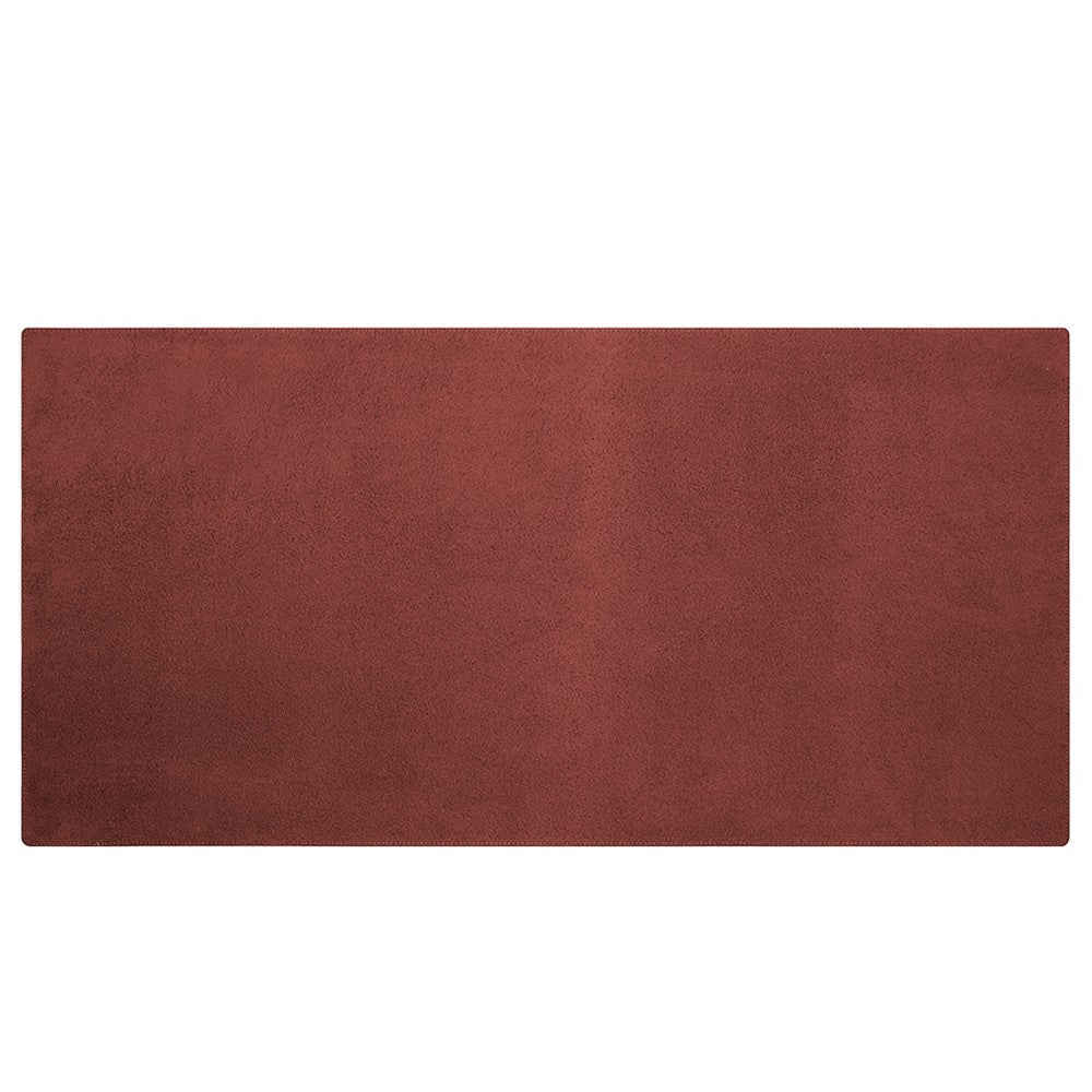 Crazy Horse Texture Mouse Mat Full Grain Cowhide Leather Smooth Gaming Mousepad for Home Office Desk, 60x30cm