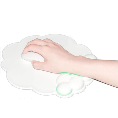 Wrist Rest Design Cloud Shape Mouse Pad Leather Anti-slip Mouse Pad
