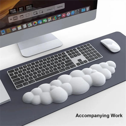 Memory Foam Keyboard Wrist Rest Pad Cloud Shape Anti-slip Wrist Support Pad