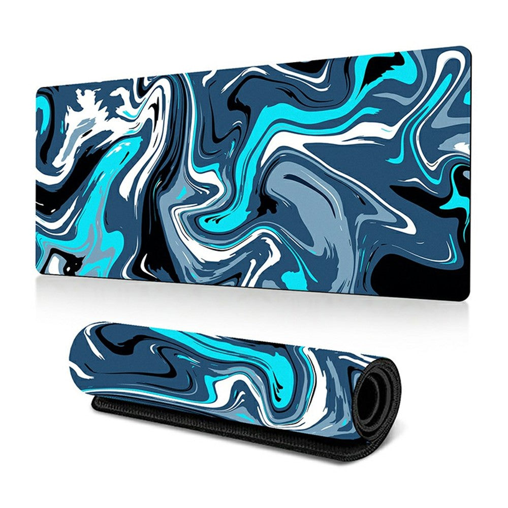 400*900*2mm Abstract Fluid Pattern Large Mouse Pad Rubber Desktop Mat