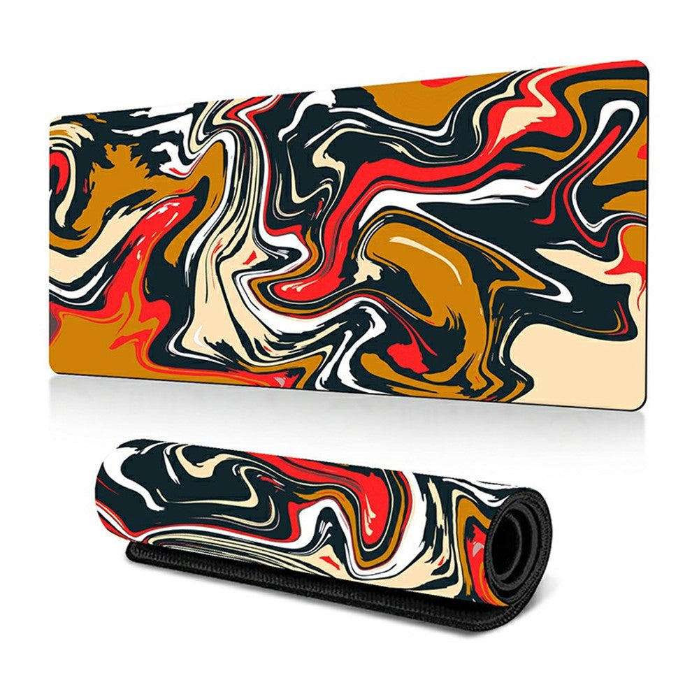 400*900*2mm Abstract Fluid Pattern Large Mouse Pad Rubber Desktop Mat