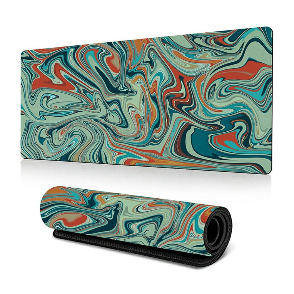 400*900*2mm Abstract Fluid Pattern Large Mouse Pad Rubber Desktop Mat