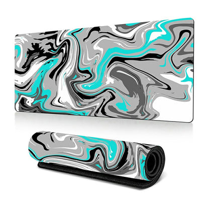 400*900*2mm Abstract Fluid Pattern Large Mouse Pad Rubber Desktop Mat