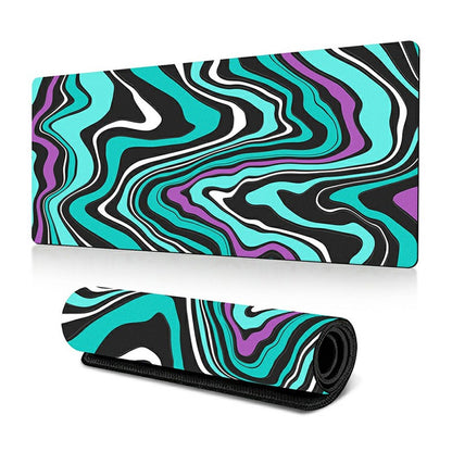 400*900*2mm Abstract Fluid Pattern Large Mouse Pad Rubber Desktop Mat