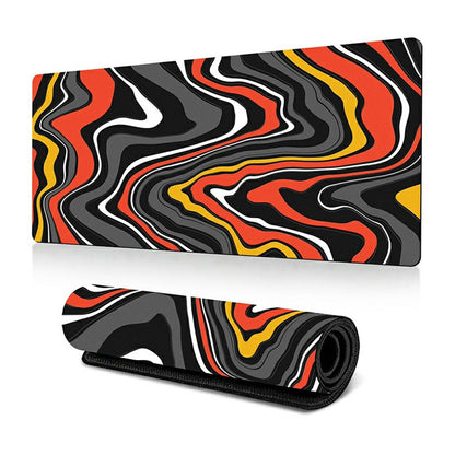 400*900*2mm Abstract Fluid Pattern Large Mouse Pad Rubber Desktop Mat