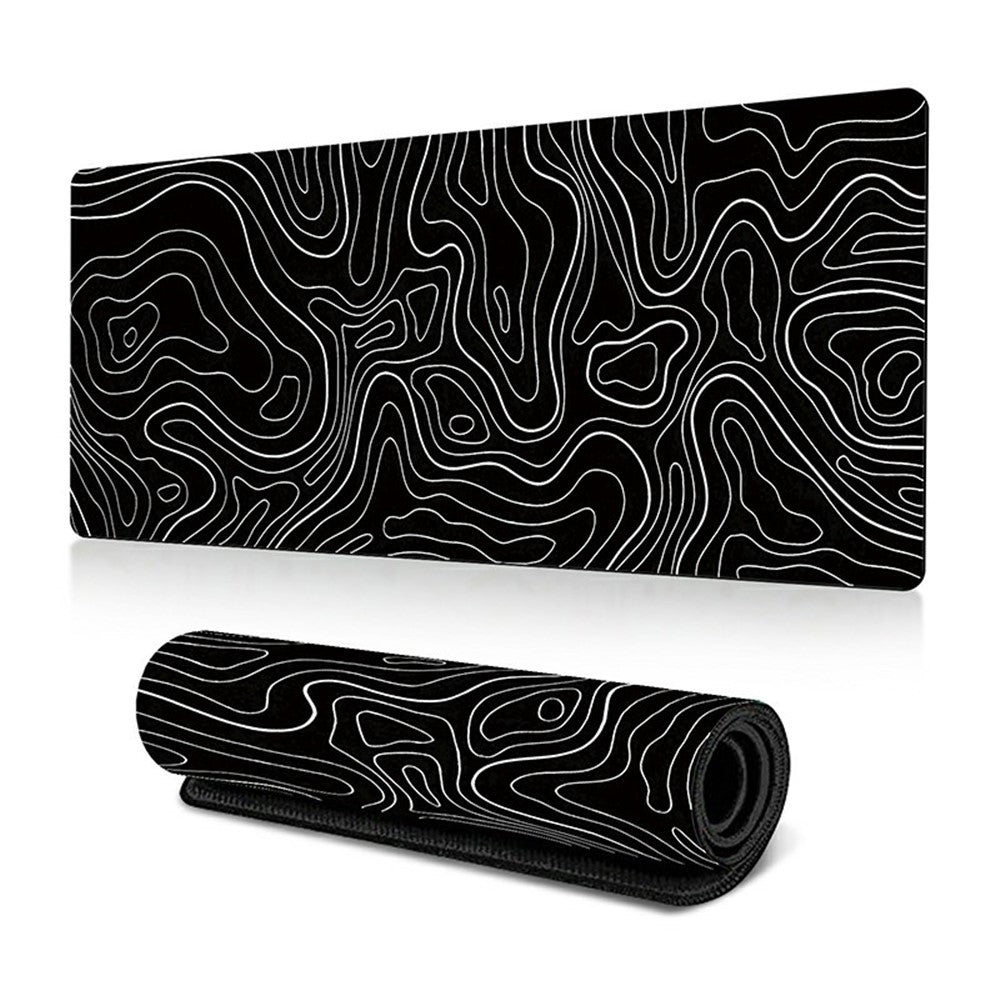 400*900*2mm Abstract Fluid Pattern Large Mouse Pad Rubber Computer Desktop Mat