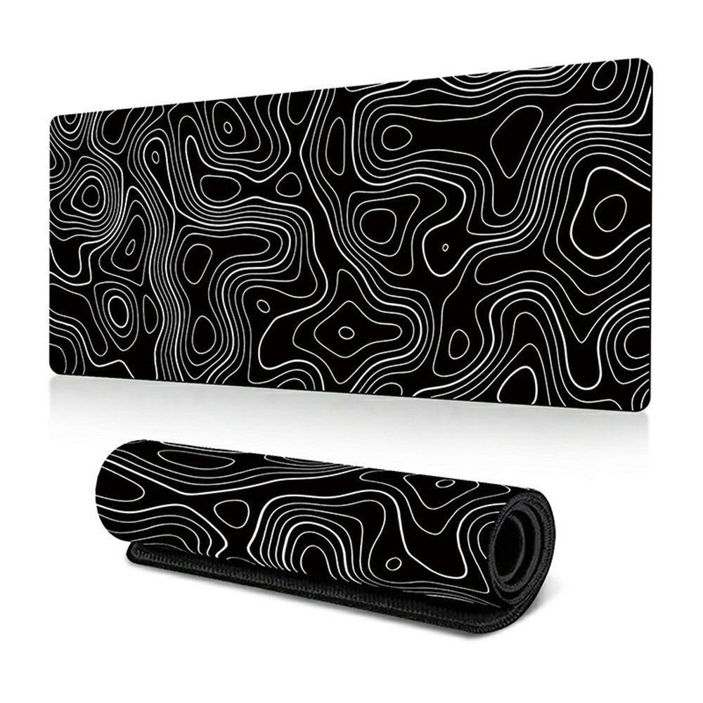 400*900*2mm Abstract Fluid Pattern Large Mouse Pad Rubber Computer Desktop Mat