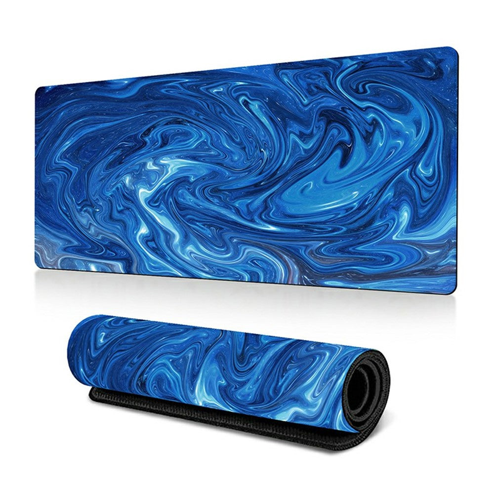 400*900*2mm Abstract Fluid Pattern Large Mouse Pad Rubber Computer Desktop Mat