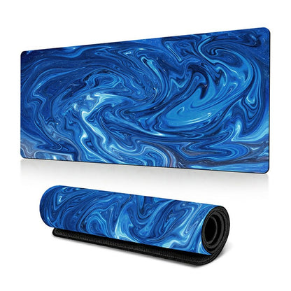 400*900*2mm Abstract Fluid Pattern Large Mouse Pad Rubber Computer Desktop Mat