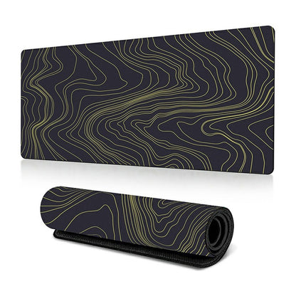 400*900*2mm Abstract Fluid Pattern Large Mouse Pad Rubber Computer Desktop Mat