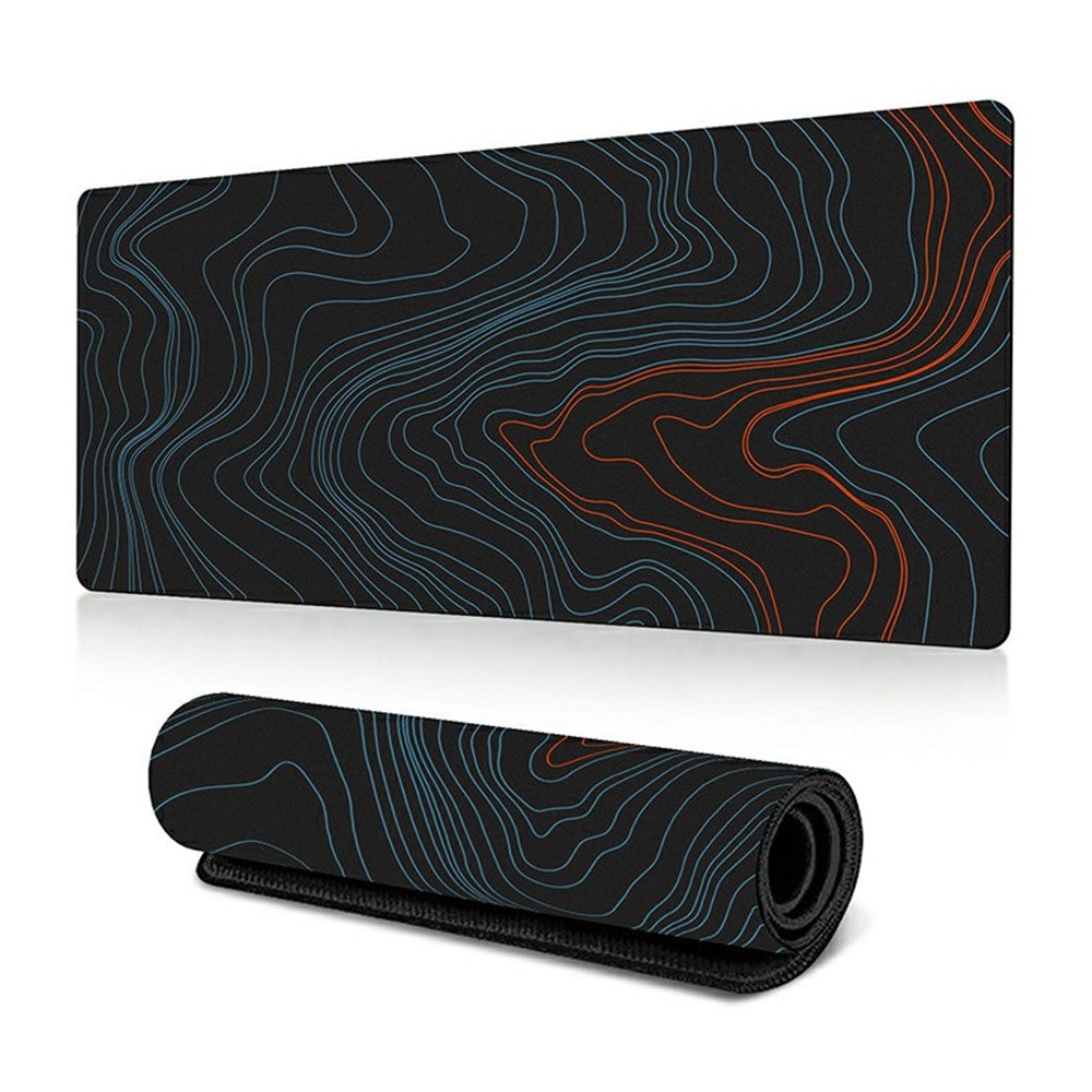 400*900*2mm Abstract Fluid Pattern Large Mouse Pad Rubber Computer Desktop Mat