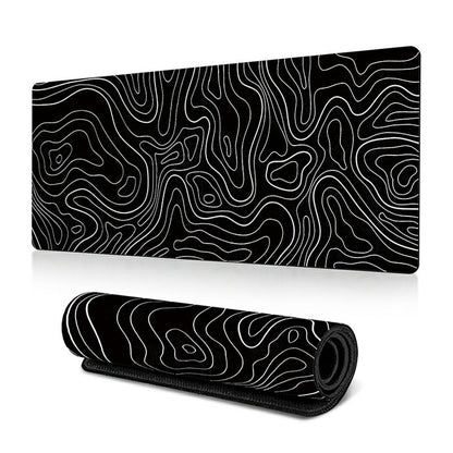 400*900*2mm Abstract Texture Pattern Large Mouse Pad Rubber Desktop Mat