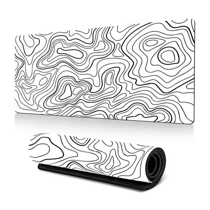 400*900*2mm Abstract Texture Pattern Large Mouse Pad Rubber Desktop Mat