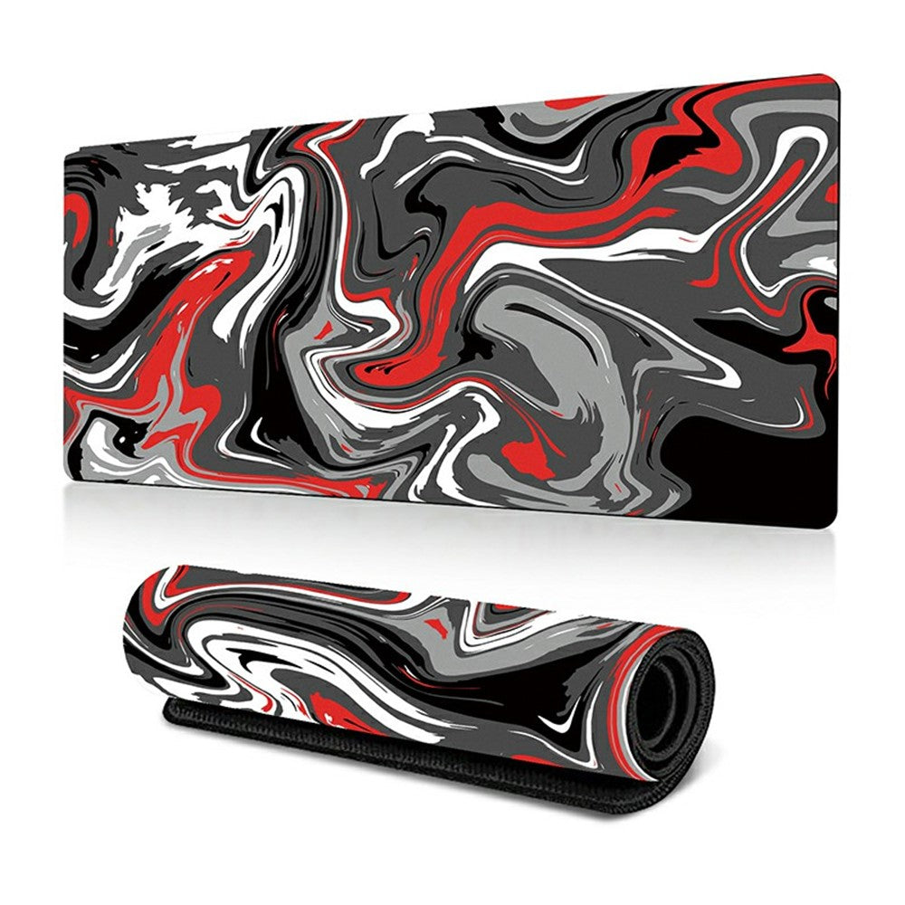 300 x 700 x 3mm Anti-Slip Desk Mouse Mat Abstract Fluid Pattern Mouse Pad