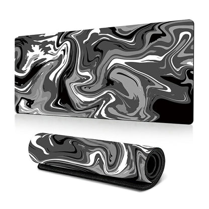300 x 700 x 3mm Anti-Slip Desk Mouse Mat Abstract Fluid Pattern Mouse Pad