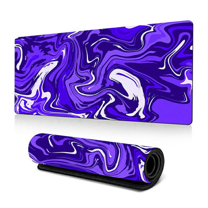 300 x 700 x 3mm Anti-Slip Desk Mouse Mat Abstract Fluid Pattern Mouse Pad