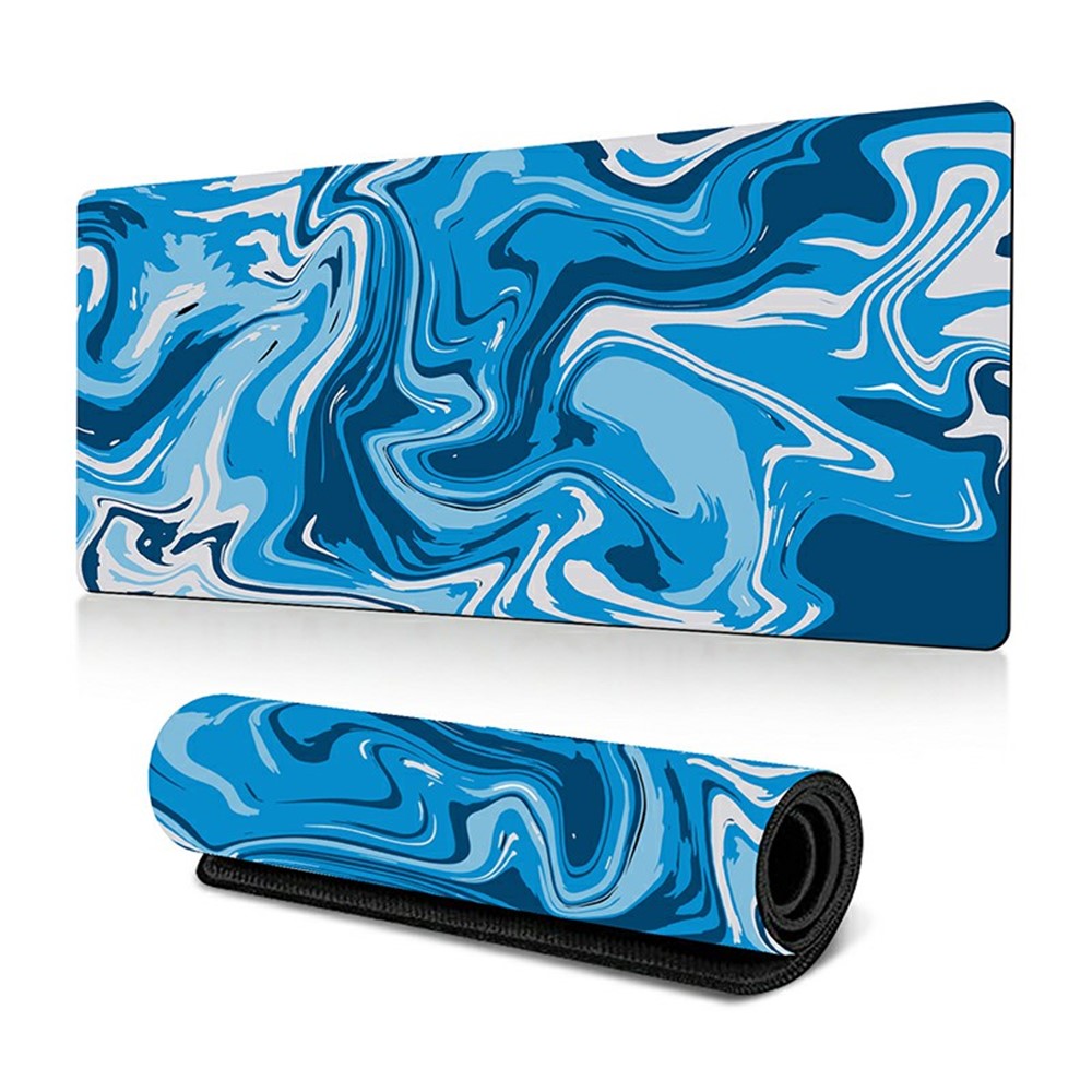 300 x 700 x 3mm Anti-Slip Desk Mouse Mat Abstract Fluid Pattern Mouse Pad