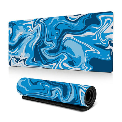 300 x 700 x 3mm Anti-Slip Desk Mouse Mat Abstract Fluid Pattern Mouse Pad