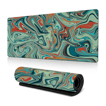300 x 700 x 3mm Anti-Slip Desk Mouse Mat Abstract Fluid Pattern Mouse Pad