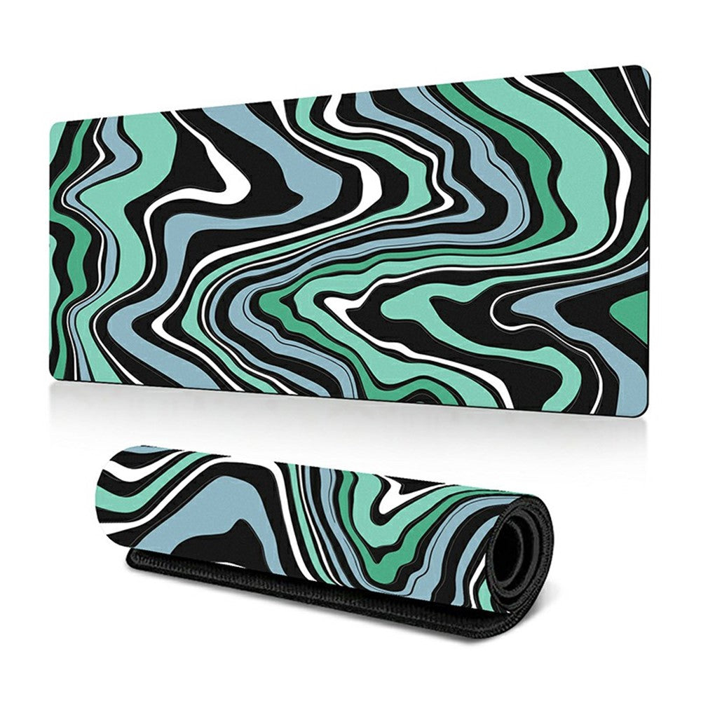 300 x 700 x 3mm Anti-Slip Desk Mouse Mat Abstract Fluid Pattern Mouse Pad