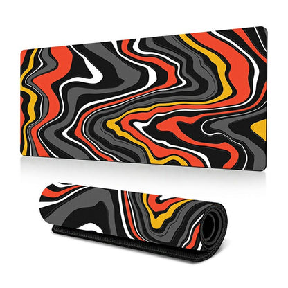 300 x 700 x 3mm Anti-Slip Desk Mouse Mat Abstract Fluid Pattern Mouse Pad
