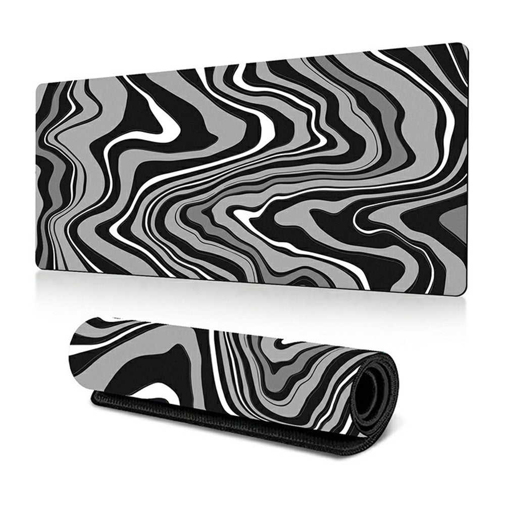 300 x 700 x 3mm Anti-Slip Desk Mouse Mat Abstract Fluid Pattern Mouse Pad