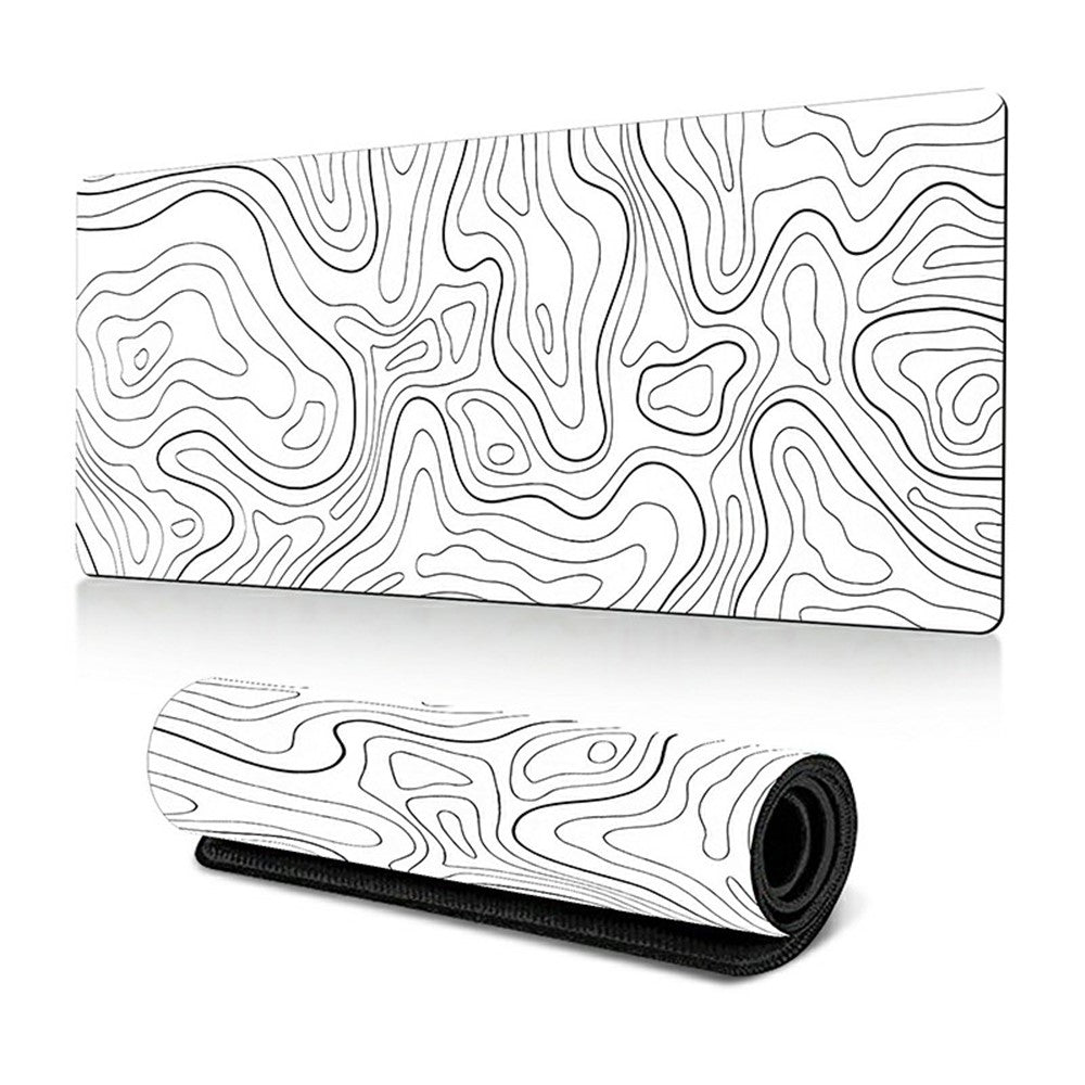 300 x 700 x 3mm Abstract Fluid Pattern Mouse Mat Non-Slip Rubber Mouse Pad