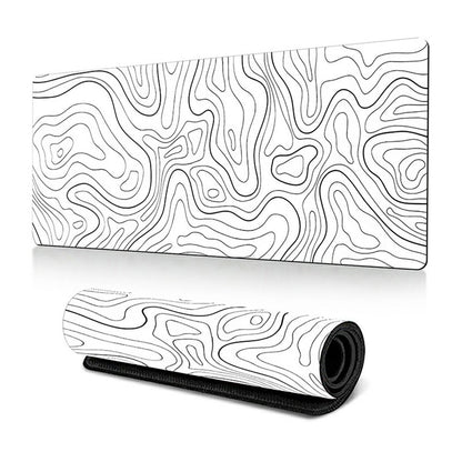 300 x 700 x 3mm Abstract Fluid Pattern Mouse Mat Non-Slip Rubber Mouse Pad