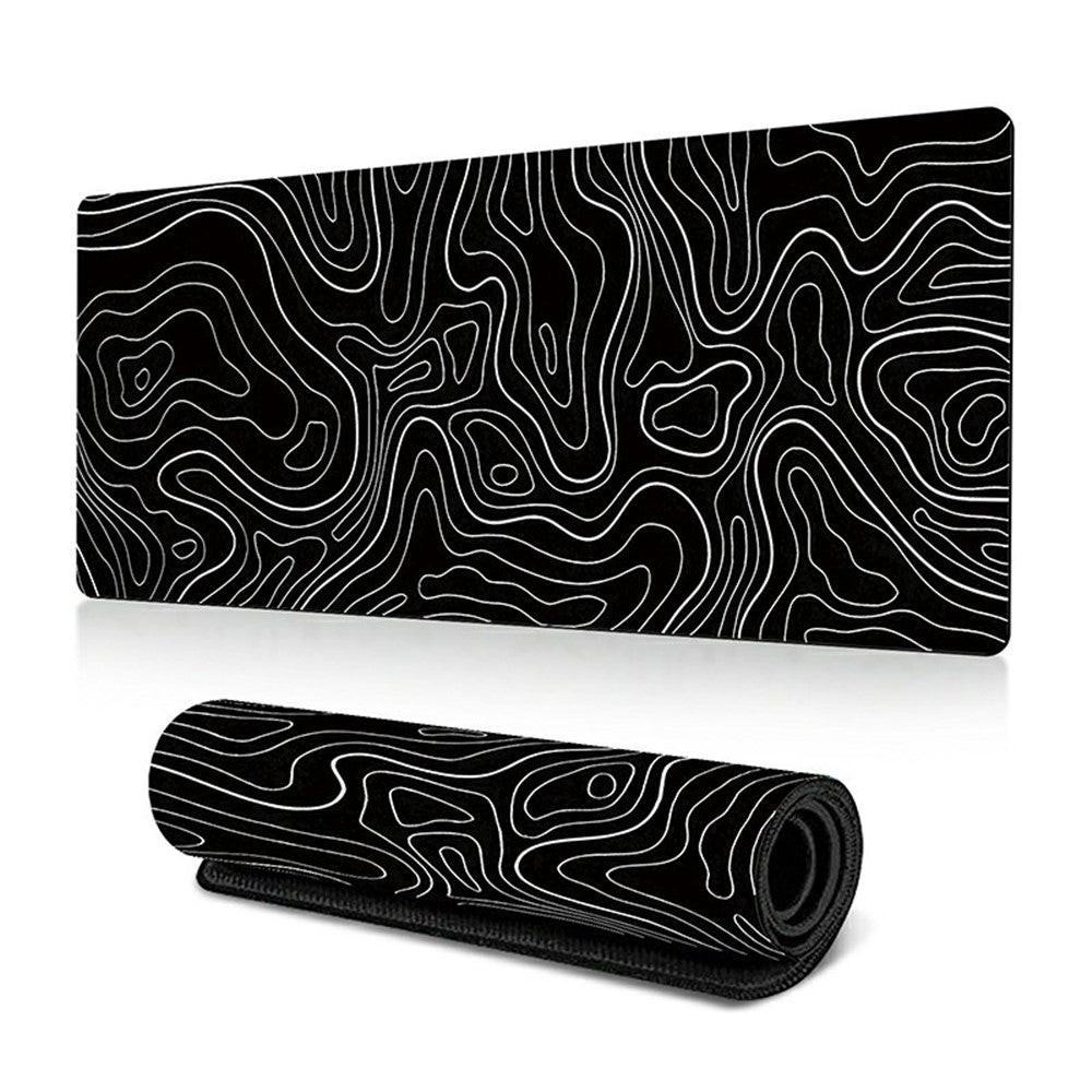 300 x 700 x 3mm Abstract Fluid Pattern Mouse Mat Non-Slip Rubber Mouse Pad