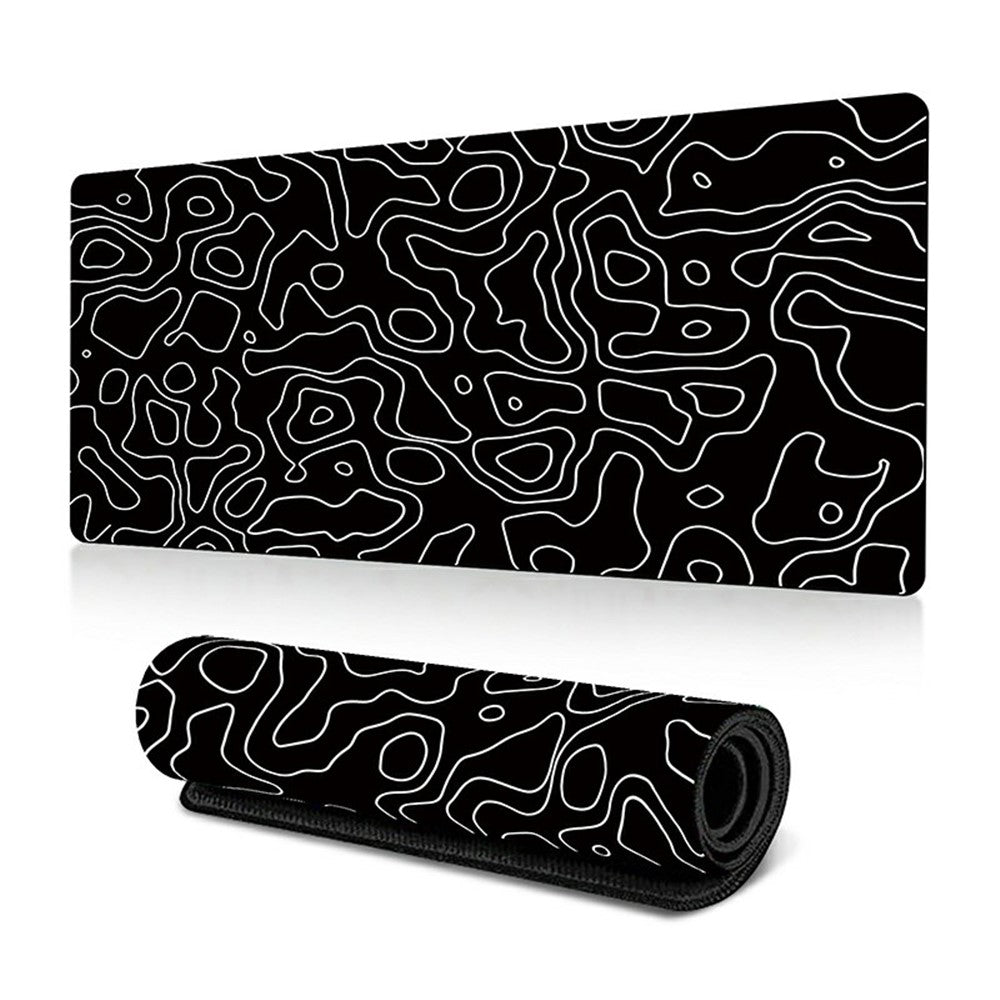 300 x 700 x 3mm Abstract Fluid Pattern Mouse Mat Non-Slip Rubber Mouse Pad