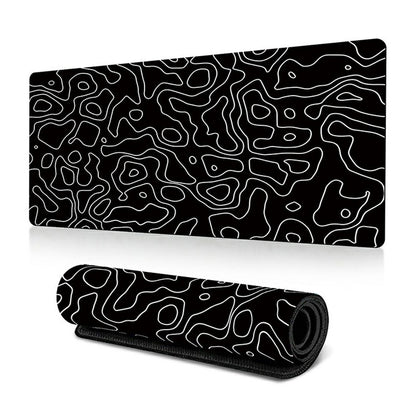 300 x 700 x 3mm Abstract Fluid Pattern Mouse Mat Non-Slip Rubber Mouse Pad
