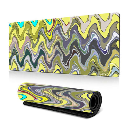 300 x 700 x 3mm Abstract Fluid Pattern Mouse Mat Non-Slip Rubber Mouse Pad
