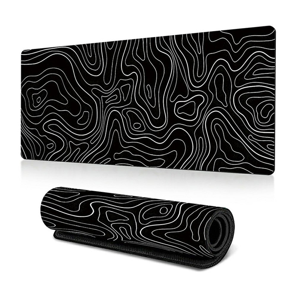 300 x 700 x 2mm Abstract Fluid Design Rubber Mouse Pad Anti-Slip Large Mouse Mat