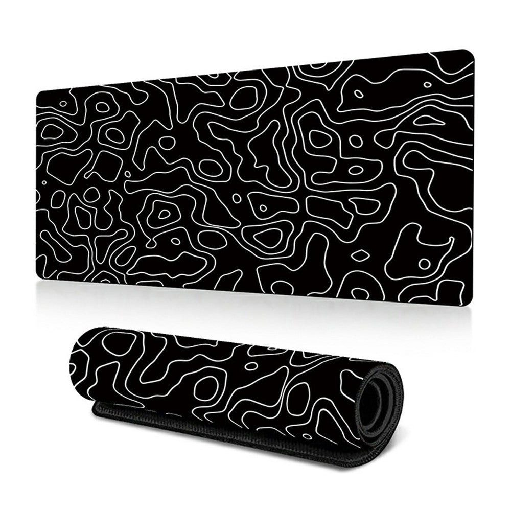 300 x 700 x 2mm Abstract Fluid Design Rubber Mouse Pad Anti-Slip Large Mouse Mat