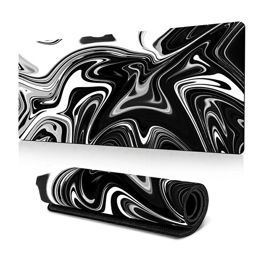 300 x 700 x 2mm Abstract Fluid Design Rubber Mouse Pad Anti-Slip Large Mouse Mat