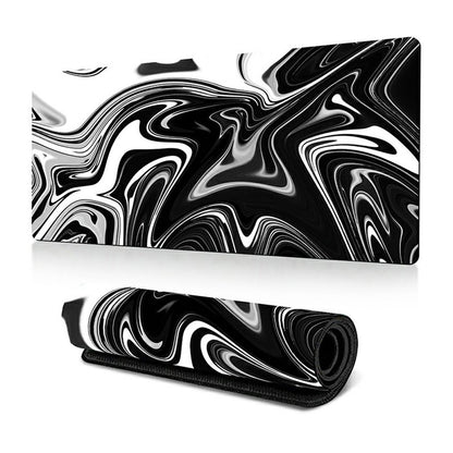 300 x 700 x 2mm Abstract Fluid Design Rubber Mouse Pad Anti-Slip Large Mouse Mat