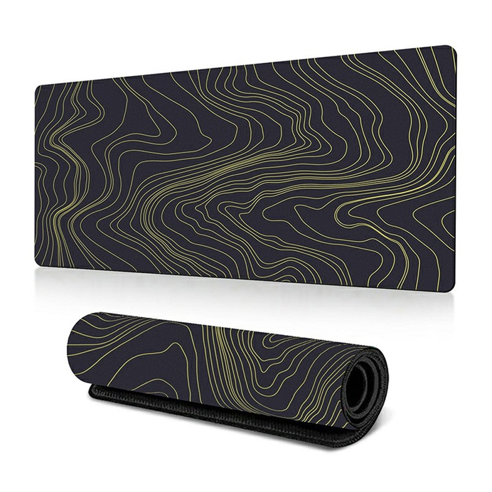 300 x 700 x 2mm Abstract Fluid Design Rubber Mouse Pad Anti-Slip Large Mouse Mat