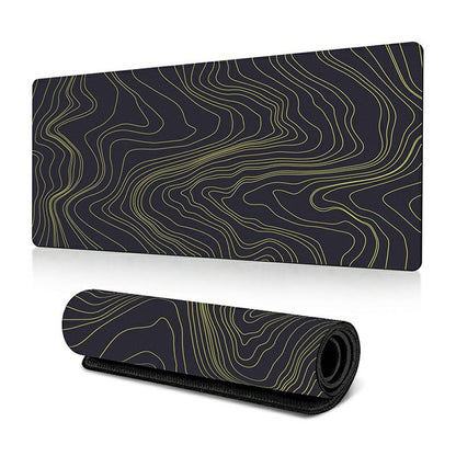300 x 700 x 2mm Abstract Fluid Design Rubber Mouse Pad Anti-Slip Large Mouse Mat