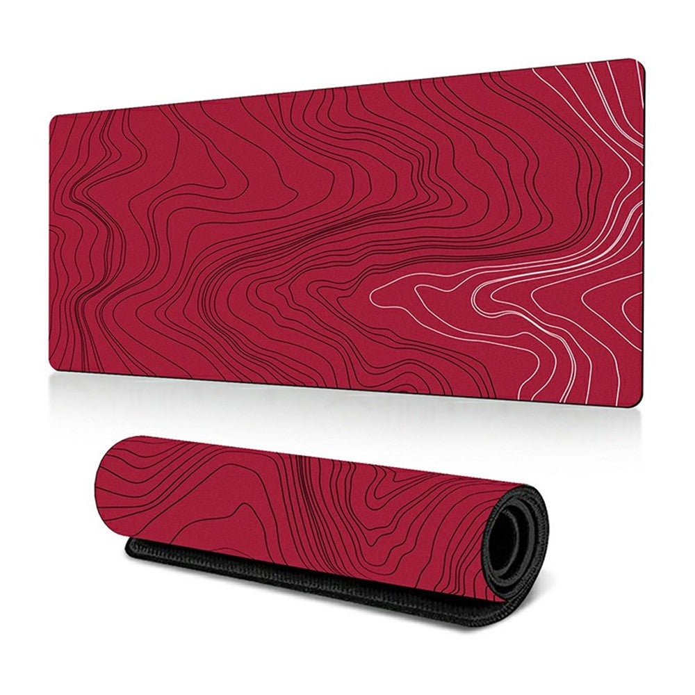 300 x 700 x 2mm Abstract Fluid Design Rubber Mouse Pad Anti-Slip Large Mouse Mat