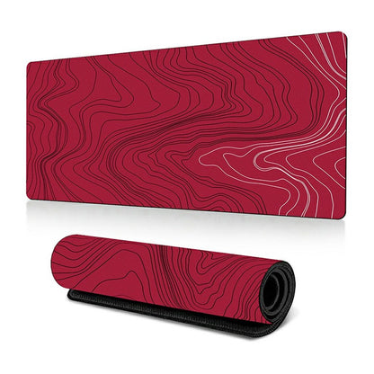 300 x 700 x 2mm Abstract Fluid Design Rubber Mouse Pad Anti-Slip Large Mouse Mat