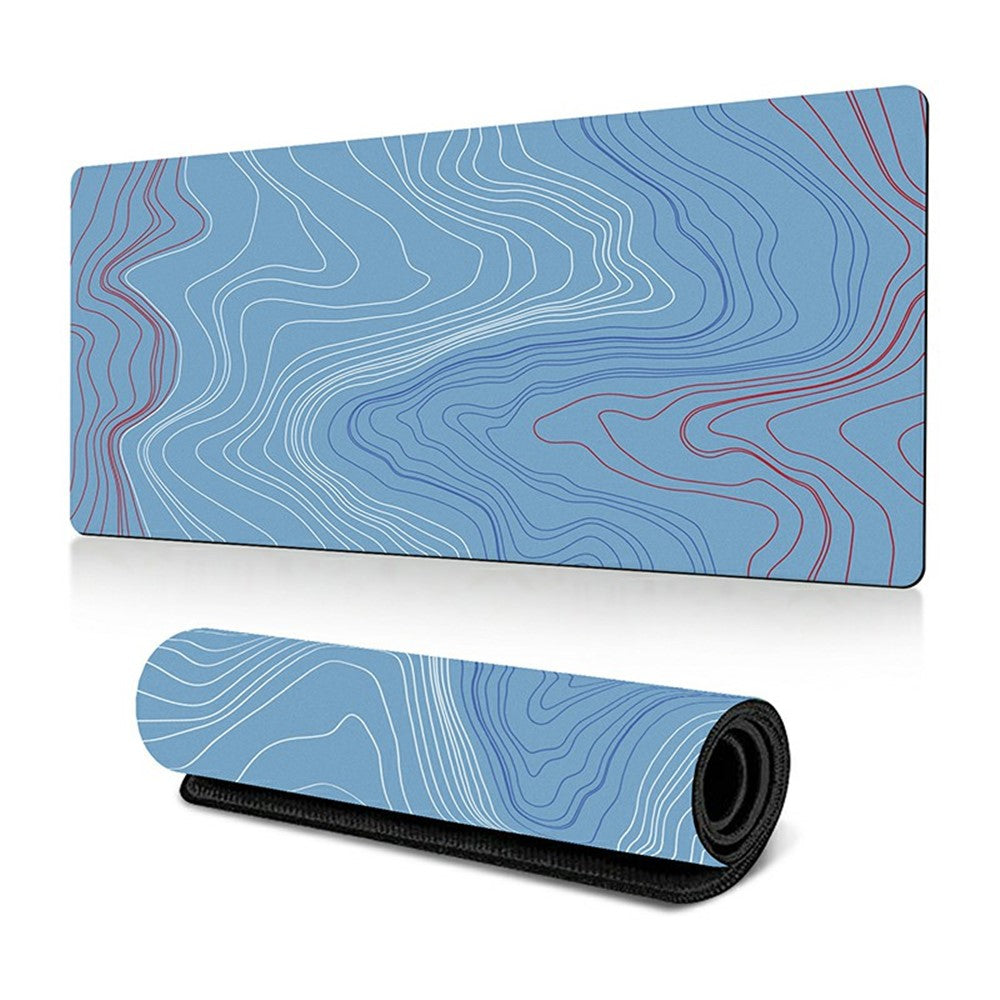 300 x 700 x 2mm Abstract Fluid Design Rubber Mouse Pad Anti-Slip Large Mouse Mat