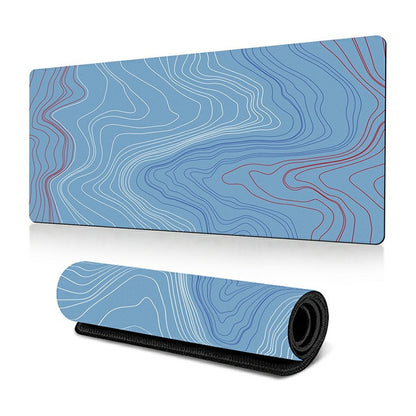300 x 700 x 2mm Abstract Fluid Design Rubber Mouse Pad Anti-Slip Large Mouse Mat