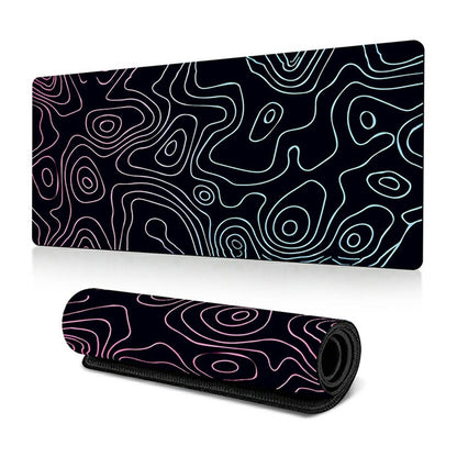 300*700*3mm Large Mouse Pad Abstract Thermal Transfer Printing Anti-skid Desktop Mat