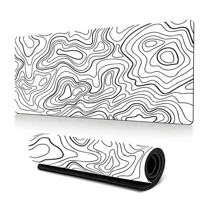 300*700*3mm Large Mouse Pad Abstract Thermal Transfer Printing Anti-skid Desktop Mat