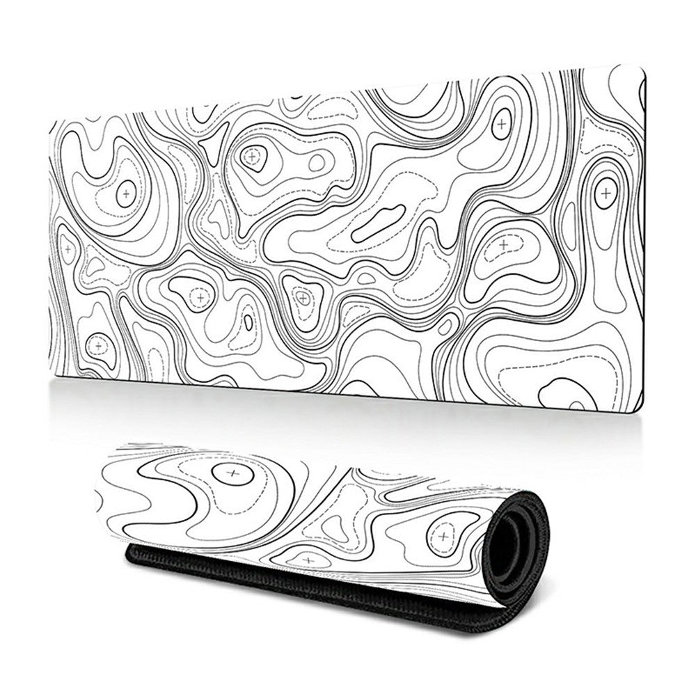 300*700*2mm Rubber Mouse Pad Abstract Pattern Anti-skid Computer Desktop Mat