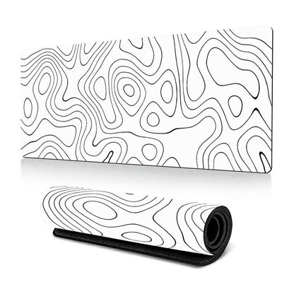 300*700*2mm Rubber Mouse Pad Abstract Pattern Anti-skid Computer Desktop Mat