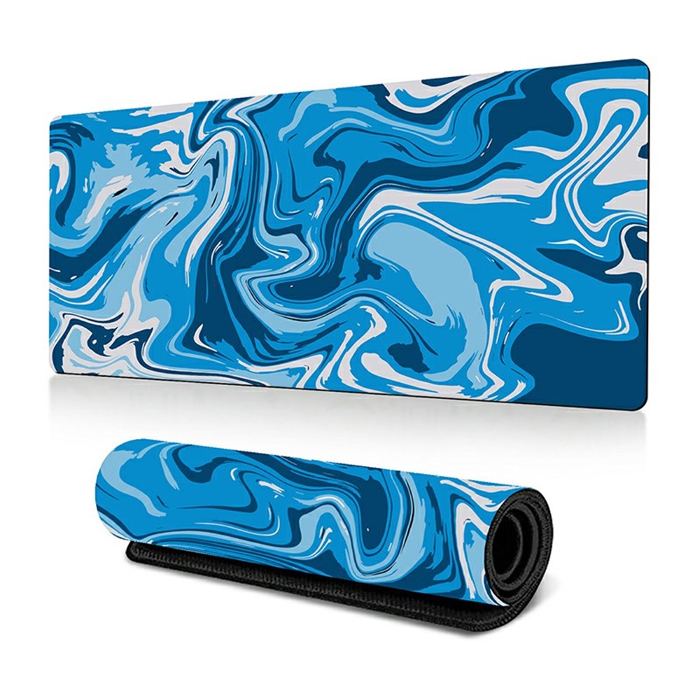 300 x 800 x 2mm Abstract Fluid Design Large Mouse Pad Anti-Slip Rubber Mouse Mat