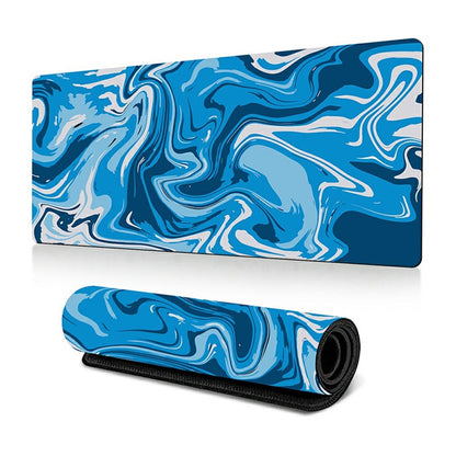 300 x 800 x 2mm Abstract Fluid Design Large Mouse Pad Anti-Slip Rubber Mouse Mat