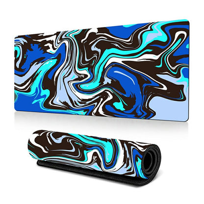300 x 800 x 2mm Abstract Fluid Design Large Mouse Pad Anti-Slip Rubber Mouse Mat